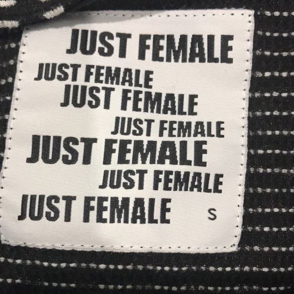 JUST Female TRAIN SHOP DRESS long sleeve black white size Small oversized - Picture 12 of 13